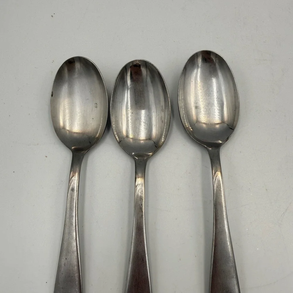 Vintage Silkena Rostfrei Stainless Steel Spoons Made in Germany Set of 3 MCM